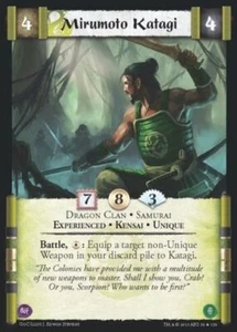 Legend of the Five Rings L5R CCG GoC Gates Of Chaos Mirumoto Katagi (Exp) - Picture 1 of 1