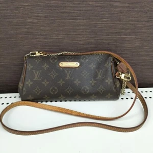 Authentic Louis Vuitton Monogram Eva Pouch Shoulder Bag Hand Bag M95567 Rare F/S - Picture 1 of 8