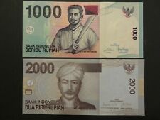Indonesien 2 Banknoten 3.000 Rupiah 2009/2016 kassenfrisch (UNC)