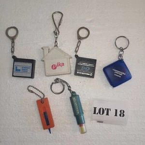 Lot 6 Vintage Yugoslavian Keychains Promo Tools Pressure Tester Retro Ad LOT 18 - Picture 1 of 6