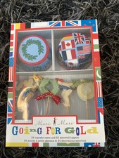Meri Meri Going For Gold Olympic Sport Cupcake Kit. 24 Cases & 24 Toppers - 648