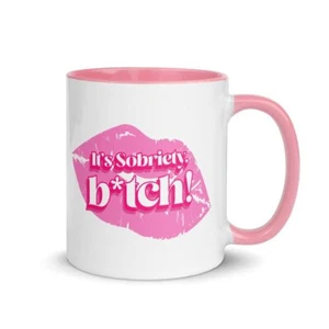 Sobriety Sass Color Inside Coffee Mug - Bold Morning Boost - Picture 1 of 3