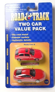 Maisto Road & Track Honda Civic Si Toyota Celica GT red 2 pack Campus Pals - Picture 1 of 1