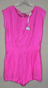 Sail to Sable Charm Strampler Damen Gr. S Hot Pink Seide mit Taschen Biesen Neu mit Etikett - Bild 1 von 5