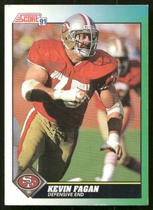 1991 Score #275 Kevin Fagan San Francisco 49ers Football Card - Picture 1 of 2