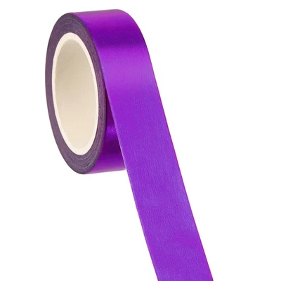 Лента Washi, декоративная лента для рукоделия с низкой посадкой, фиолетовая 3/5 дюйма x 32 фута - Изображение 1 из 4