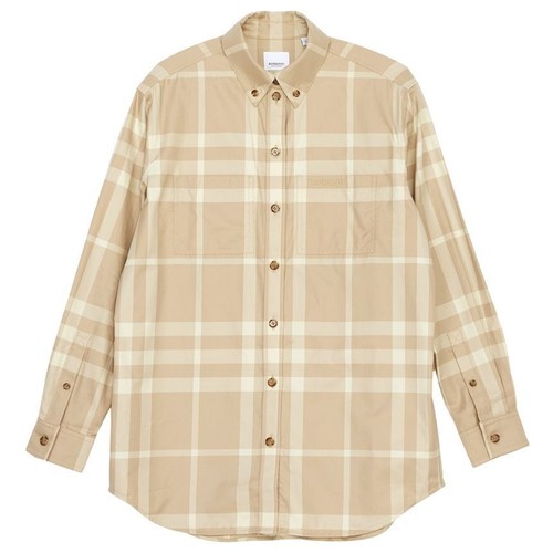 Camicia donna Burberry Ivanna Check vestibilità regolare 101791229