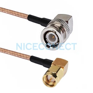 Cable coleta conector ángulo recto macho a enchufe macho SMA macho coleta RG316 - Imagen 1 de 3