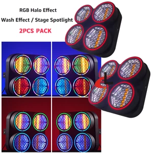 2X200W RGBW LED Luz de Escenario 4 Ojos Retro Matriz Audiencia Ciego Escenario Foco - Imagen 1 de 8