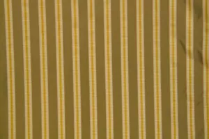Discount Fabric DRAPERY Olive & Gold Striped Home Decor & Drapery Fabric - Picture 1 of 1