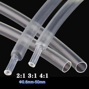 Φ0.6mm-50mm Heat Shrink Tube 2:1 Unlined & 3:1 4:1 Glue Lined Heatshrink Sleeve - Picture 1 of 8
