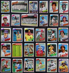 1980 Topps Baseball Cards Complete Your Set U You Pick From List 401-600
