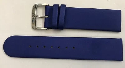 Correa de reloj de pulsera 20 mm modelo Di azul antialérgico valioso de textil y cuero Foto 1 de 2