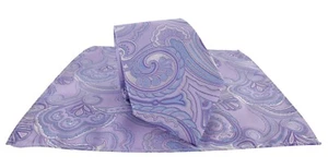 Michelsons of London Defined Paisley Tie & Pocket Square Set - Picture 1 of 28