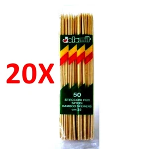 20 X Dolomit Spiedi Bamboo 50 Pezzi Cm 25 In Busta - Imagen 1 de 1