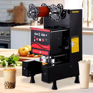 Máquina automática de sellado de tazas Sellador eléctrico de tazas de té de burbujas 550-800 tazas/h - Imagen 1 de 12