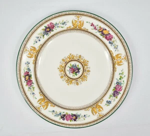 SELTEN Wedgwood Columbia weiß Bone China Dessert Kuchen Teller 7" grüner Rand W595 - Bild 1 von 12