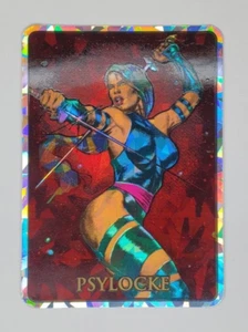 Vintage Psylocke Marvel Master Pieces Vending Machine Sticker Prism 1992 - Picture 1 of 8