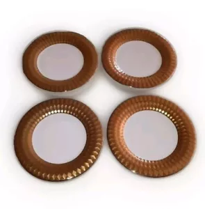 RAR Set 4 Beilagen/Salatteller - 10 Strawberry Street Kairo Gold Diamanten Neu ohne Etikett - Bild 1 von 3