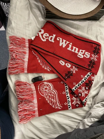 DETROIT  RED WINGS-LED LIGHT UP-SCARF-NHL FOREVER HOCKEY COLLECTABLES-LIGHTS UP Cover