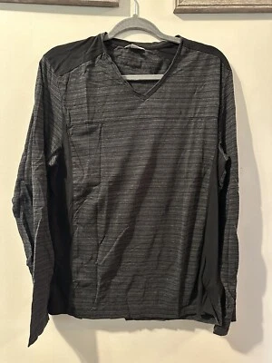 Мужская футболка с длинным рукавом Calvin klein черная/серая размер L - Изображение 1 из 4