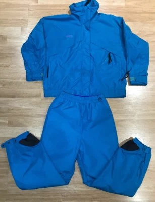 🔥Vintage Columbia Nylon Track Suit Radial Sleeve Womens Sz M Zip Jacket & Pants - Image 1 of 4