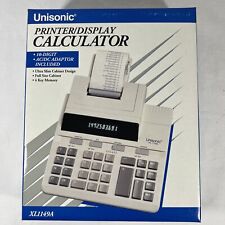 Unisonic Calculator Printer Display XL1149N 10 DIGIT 4 Key Memory
