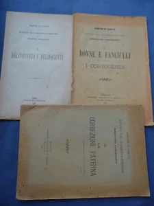 DE SANCTIS-STUDI-OSSERVAZIONI D'UN DIRETTORE CARCERARIO-DELINQUENTI-CORREGENDI - Picture 1 of 1