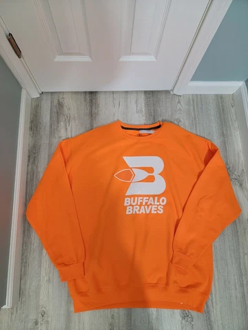 🔥NBA LA Clippers buffalo braves Crew Neck sweatshirt - orange- XL🏀 Cover
