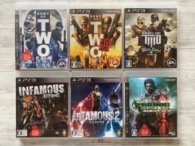 SONY PS3 Army of Two & 40Days & the Devil's Cartel & inFamous & Bionic Commando - Image 1 of 4