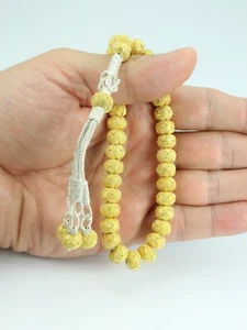 Trabzon Kazaz handgestrickt 1000 Sterling Silber 33 Tesbih Gebetsperlen 502006 - Bild 1 von 9