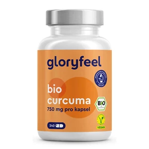 Bio Curcuma 240 Kapseln - 4500mg Bio Kurkuma + Bio schwarzer Pfeffer mit Piperin - Bild 1 von 3