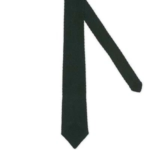 VANNUCCI MILANO Dark Green Cotton Knit Tie NEW - Picture 1 of 5