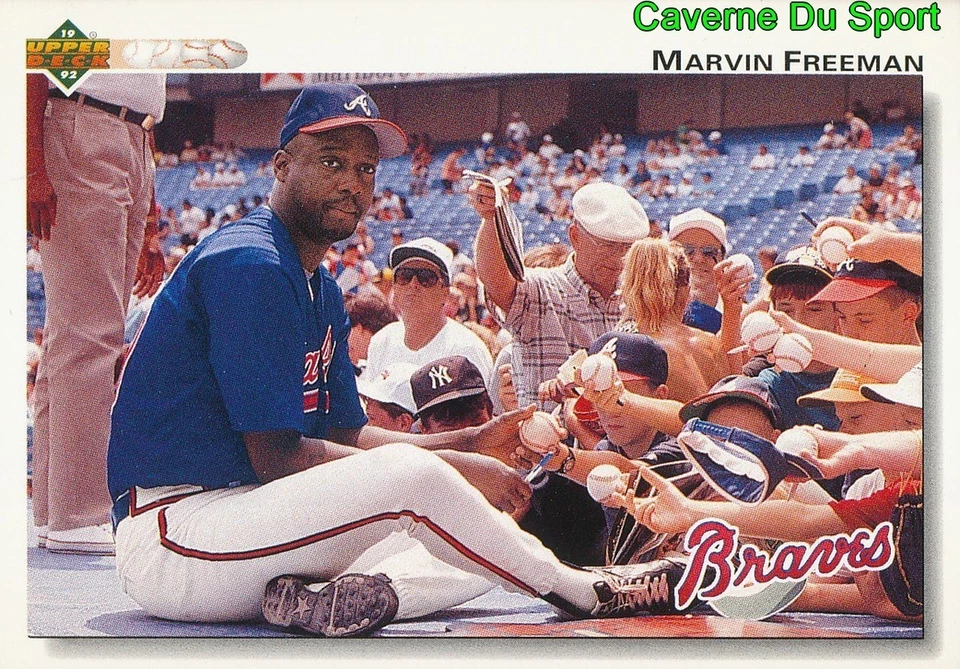 491 MARVIN FREEMAN ATLANTA BRAVES  BASEBALL CARD UPPER DECK 1992 - Photo 1/1