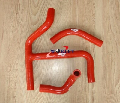 适用于铃木 RMZ450 RMZ 450 2008 - 2017 2009 2010 2011 硅胶散热器 Y 软管,红色 — 第 1/4 张图片