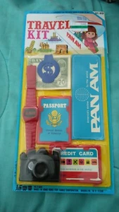 Pan Am Travel Kit Famus Toys 1980s Roleplay Airplane Fun MOC - Picture 1 of 2
