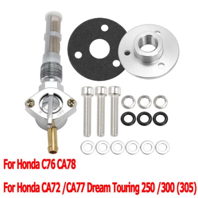 For Honda Dream Touring 250 300 305 Gas Tank Petcock On Off Lever CA72 CA77 CA78 Foto 1 de 4