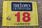 Gary Player Signed Carnoustie British Open Championship Flag