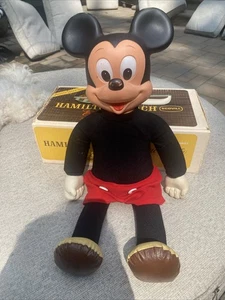 Vintage Disney MARCHING MICKEY MOUSE Walking 18" Doll 1975 Hasbro Plush - Picture 1 of 10