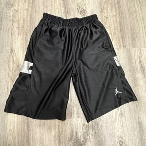 Pantalones Cortos Atléticos Niños Jordan Negros Logo Jumpman Cintura Elástica Talla M 12 14 - Imagen 1 de 6