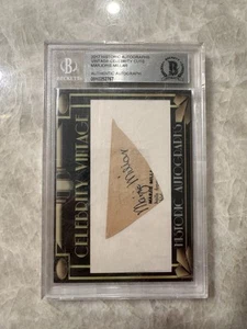 2017 Historic Auto Vintage Celebrity Cuts Marjorie Millar BGS Authentic Card - Imagen 1 de 5