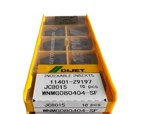 10PCs/Box New WNMG080404-SF JC8015 DIJ-ET Carbide Inserts CNC Blade - Picture 1 of 3