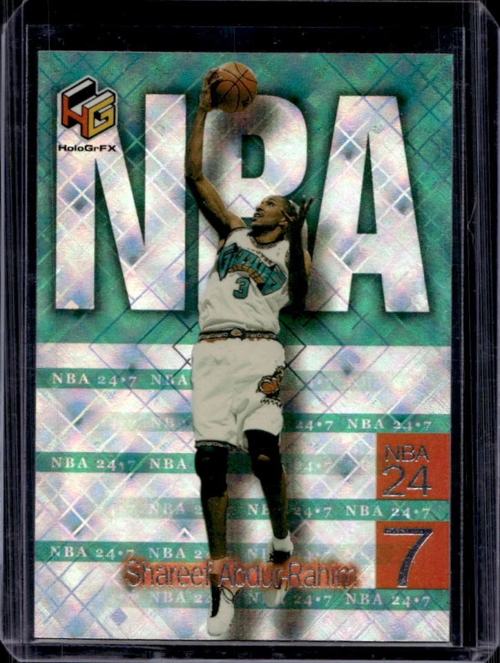 1999-00 Upper Deck HoloGrFX Shareef Abdur-Rahim NBA 24 7 #N6 Grizzlies - Image 1 of 2