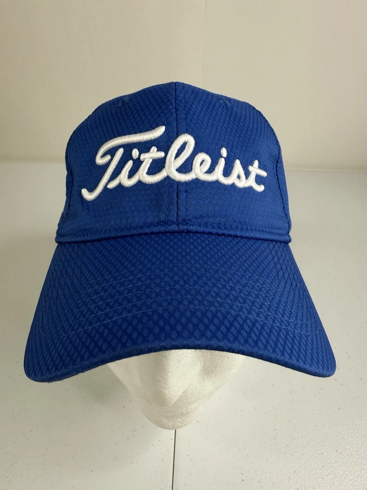Кепка для гольфа Titleist королевская сине-белая с вышивкой с ремешком сзади функциональная один размер - Изображение 1 из 4