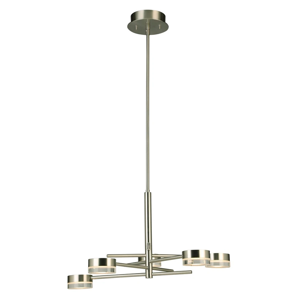 Brushed Nickel LED Chandelier from the Transton Collection - Изображение 1 из 1