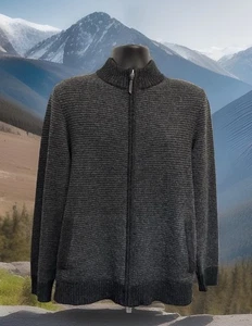 159 $ Pendleton Cardigan Pullover mit durchgehendem Reißverschluss Herren M Shetlandwolle waschbar Stehkragen - Bild 1 von 18