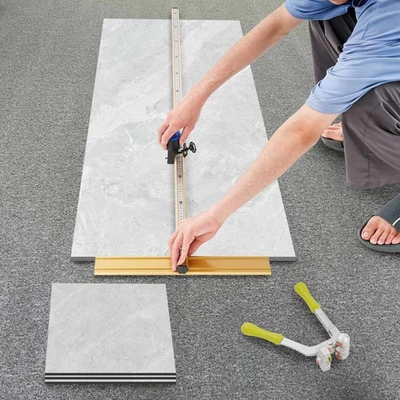 Portable Tile Cutter Manual Tile Cutter W/ Two Spare Blades Cutting Length-120cm - Image 1 of 4