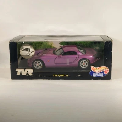 Hot Wheels 1/18 TVR Speed 12 Violet Sealed - Image 1 of 4