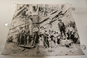 California Antique Logging Photograph (PSTR-Y20/JSF6) Large Poster 39"x32" B&W - Picture 1 of 5