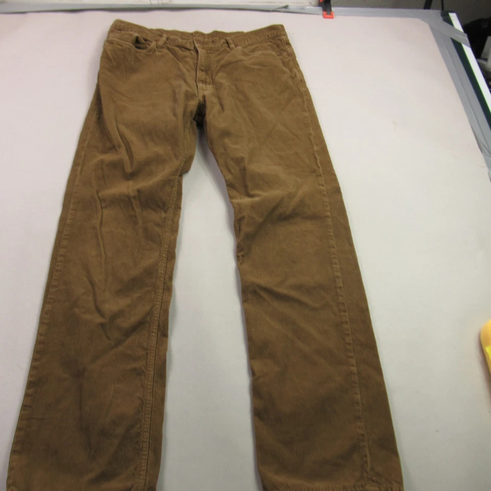 Polo Ralph Lauren Jeans Mens 38/34 Chino Pockets Straight Fit Brown Corduroy - Image 1 of 4
